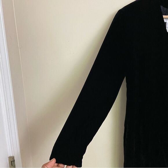 Liz Claiborne Silk Blend Velvet Long Sleeve Mini Wrap Dress size 8 Party Events - Picture 10 of 12